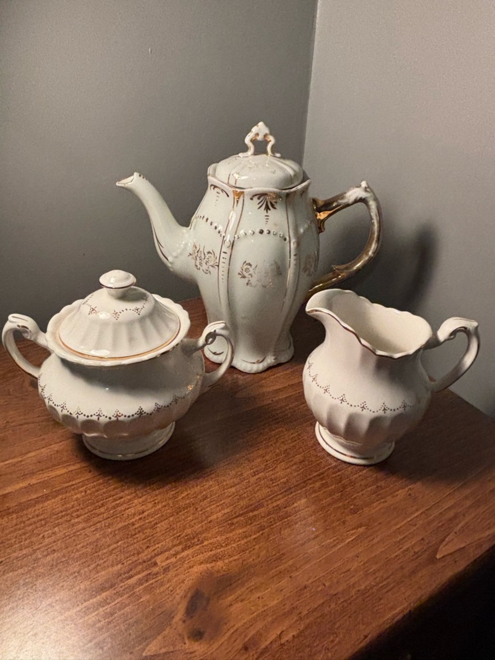 Vintage J&G Meakin "Classic White" Tea Set